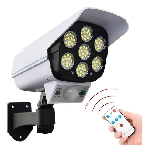 Foco Solar Simula Cámara de Seguridad Sensor de Movimientos+ EBOOK CASA SEGURA