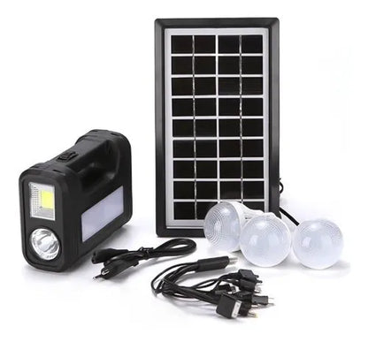 Kit Solar Camping Ampolletas Led Alta Calidad